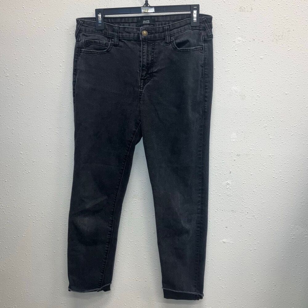 True Religion Colette Slim Straight Charcoal Wash Jeans Size 31 #481